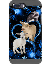 Load image into Gallery viewer, Lovely Phone Case Twinkling Blue Heart Gift For Goat Lovers Phone case
