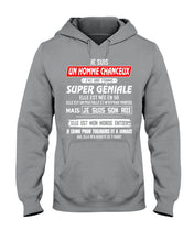 Load image into Gallery viewer, Je Suis Un Homme Chanceux J'ai Line Femme Custom Design Je Suis Son Roi Hoodie
