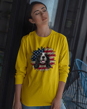 Load image into Gallery viewer, English Cocker Spaniel US Sunflower Gift For Dog Lovers Unisex Long Sleeve
