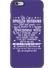 Load image into Gallery viewer, Shes Stubborn Messy And A Brat At Times Black Gift For Husband Phone case
