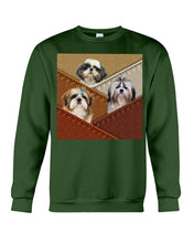 Load image into Gallery viewer, Three Cute Shih Tzu In Bag Gift For Dog Lovers Sweatshirt
