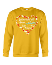 Load image into Gallery viewer, Nana Is My Favorite  Unique Custom Design For Family Sweatshirt
