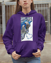 Load image into Gallery viewer, Magical Gray Couple African Parrot Gift For Bird Lovers Hoodie
