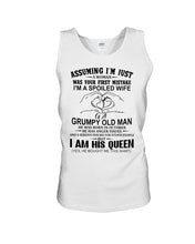 Load image into Gallery viewer, A Spoiled Wife Of An October Grumpy Old Man Birthday Meaningful Gift Unisex Tank Top
