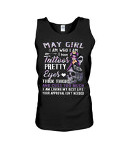Load image into Gallery viewer, May Girl Has Tattoos Pretty Eyes Thick Thighs For Birthday Gift Unisex Tank Top
