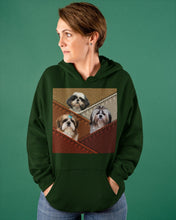 Load image into Gallery viewer, Three Cute Shih Tzu In Bag Gift For Dog Lovers Hoodie
