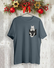 Load image into Gallery viewer, Cat In Your Front Pocket Great Gift For Cat Lovers Guys Tee
