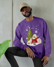 Load image into Gallery viewer, Funny Golden Retrievers Sleep In Red Boots Gift For Dog Lovers Sweatshirt
