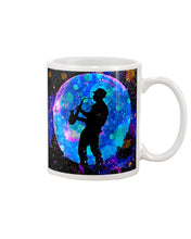 Load image into Gallery viewer, Saxophone Man  Blue Disco Gift For Music Lovers Mug
