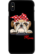 Load image into Gallery viewer, Black Phone Case Bulldog Mom Gift For Bulldog Lovers Phone case

