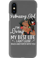 Load image into Gallery viewer, Betty Boop February Girl Living My Best Life Birthday Meaningful Gift Phone case
