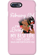 Load image into Gallery viewer, Betty Boop February Girl Living My Best Life Birthday Meaningful Gift Phone case
