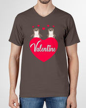 Load image into Gallery viewer, Couple Otter Valentine's Day Gift For Otter Lovers Guys V-Neck
