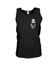 Load image into Gallery viewer, Cat In Your Front Pocket Great Gift For Cat Lovers Unisex Tank Top
