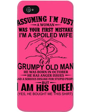 Load image into Gallery viewer, A Spoiled Wife Of An October Grumpy Old Man Birthday Meaningful Gift Phone case
