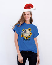 Load image into Gallery viewer, Peace Sign Sunflower Birthday Gift For Girls Guys Tee
