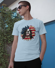 Load image into Gallery viewer, English Cocker Spaniel US Sunflower Gift For Dog Lovers Guys Tee
