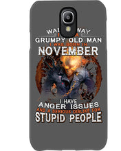 Load image into Gallery viewer, Walk Away I Am A Grumpy Old Man Who Was Born In November Birthday Gift Phone case
