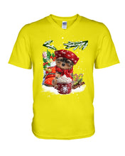 Load image into Gallery viewer, Yorkshire Terrier Loves Drinking Hot Latte Gift For Dog Lovers Guys V-Neck
