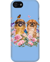Load image into Gallery viewer, Pekingese With Peonies Gift For Dog Lovers Phone case

