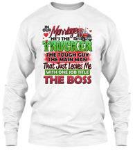 Load image into Gallery viewer, In Our Marriage He's The Trucker Meaningful Gift For Family Unisex Long Sleeve
