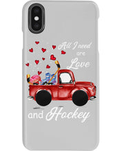 Load image into Gallery viewer, All I Need Are Love And Hockey Gift For Hockey Players Phone case
