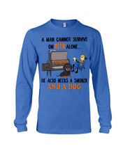 Load image into Gallery viewer, A Man Loves Beer And Dachshund Gift For Dog Lovers Unisex Long Sleeve
