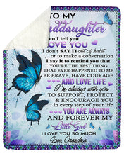 Load image into Gallery viewer, When I Tell You I Love You Grandma Gift For Granddaughter Sherpa Blanket
