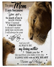 Load image into Gallery viewer, Present For Mama Love You With All My Heart Trending Fleece Blanket
