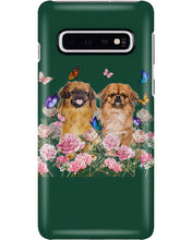 Load image into Gallery viewer, Pekingese With Peonies Gift For Dog Lovers Phone case
