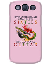 Load image into Gallery viewer, Never Underestimate A 60 Year Old Man Can Play A Guitar Phone case
