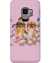 Load image into Gallery viewer, Pekingese With Peonies Gift For Dog Lovers Phone case
