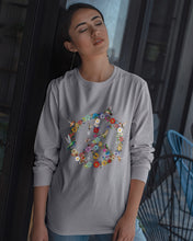 Load image into Gallery viewer, Hummingbird And Peace Sign Gift For Girls Unisex Long Sleeve
