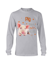 Load image into Gallery viewer, Pig Kisses Fix Everything Gift For Pig Lovers Unisex Long Sleeve
