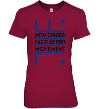 Load image into Gallery viewer, New Order Facd 501981 Movement Simple Unique Custom Design Ladies Tee

