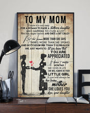 Load image into Gallery viewer, Gift For   Mommy You'll Be Always My Loving Mother  Custom Design Vertical Poster
