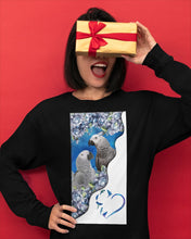 Load image into Gallery viewer, Magical Gray Couple African Parrot Gift For Bird Lovers Unisex Long Sleeve
