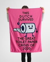 Load image into Gallery viewer, Dutch Survived The Great Toilet Paper Crisis Of 2020 For Personalized Nation Gift Fleece Blanket
