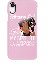 Load image into Gallery viewer, Betty Boop February Girl Living My Best Life Birthday Meaningful Gift Phone case
