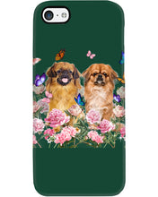 Load image into Gallery viewer, Pekingese With Peonies Gift For Dog Lovers Phone case
