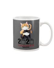 Load image into Gallery viewer, 2020 The Year When Shit Got Real Trending For Cat Lovers Mug
