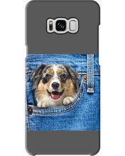 Load image into Gallery viewer, Australian Shepherd In Denim Pocket Gift For Dog Lovers Phone case
