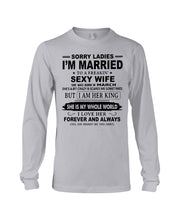 Load image into Gallery viewer, I'm Married To  March    Freaking Sexy Wife Trending For Birthday Gift Unisex Long Sleeve
