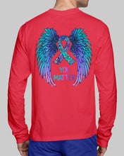 Load image into Gallery viewer, You Matter Ribbon Awareness With Angel Wings Unisex Long Sleeve
