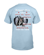Load image into Gallery viewer, October Man Son Of God Birthday Meaningful Gift For Men Guys Tee

