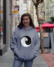 Load image into Gallery viewer, Vintage Funny Parrot Yinyang Black Anf White Gift For Parrot Lovers Hoodie
