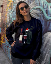 Load image into Gallery viewer, Cat Drink And Be Merry Meaningful Gift For Women Sweatshirt
