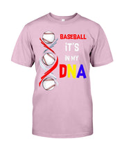 Load image into Gallery viewer, Baseball Be My DNA Gift For Sport Lovers Guys Tee
