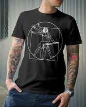 Load image into Gallery viewer, Guitar Vitruvian Design Gift For Guitar Lovers Guys Tee

