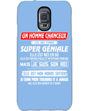 Load image into Gallery viewer, Je Suis Un Homme Chanceux J'ai Line Femme Custom Design Je Suis Son Roi Phone case
